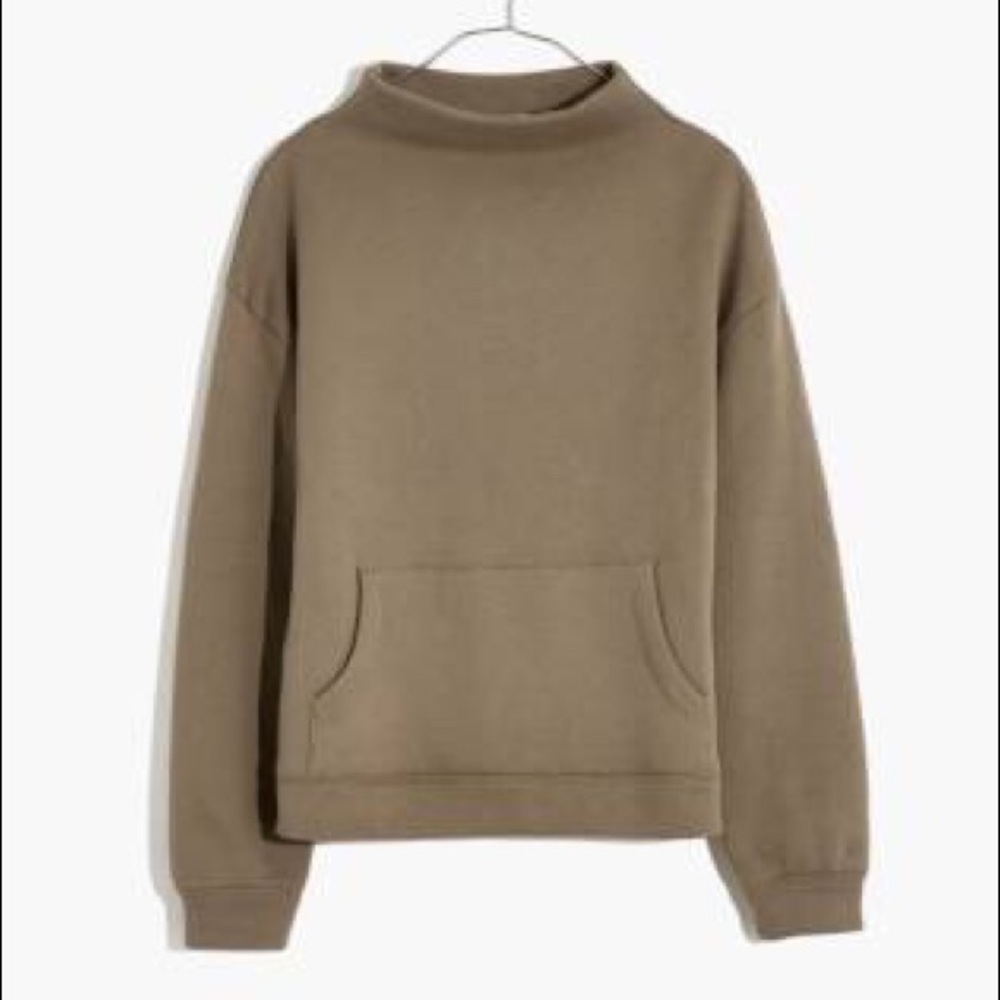 Betterterry Mockneck Side-Button Sweatshirt